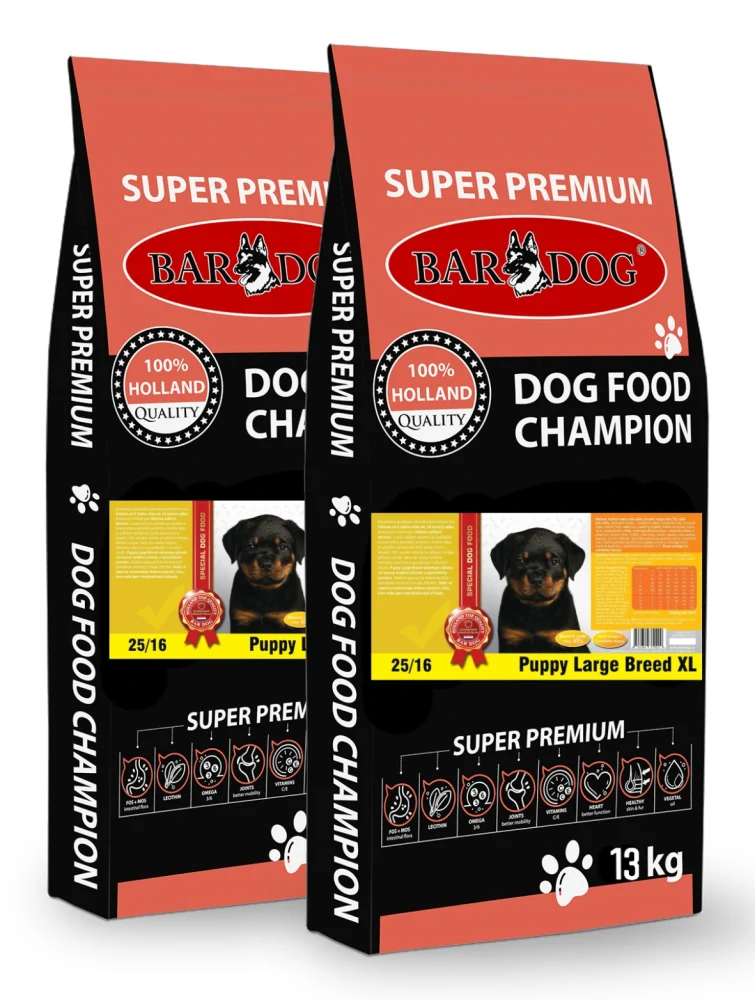 BARDOG PUPPY Large & Breed XL 25/16 2 x 13 kg