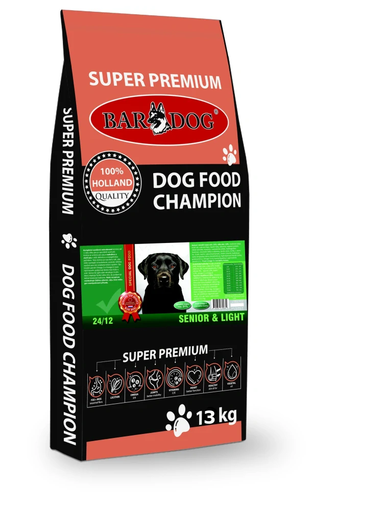 BARDOG SENIOR & LIGHT 24/12 jehněčí maso s rýží 13 kg
