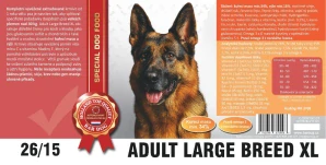 BARDOG ADULT Large & Breed XL 26/15 kuřecí maso pro velká plemena 4 kg