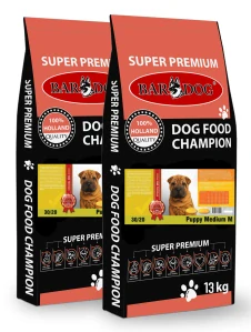 BARDOG PUPPY Medium M 30/20 kuřecí maso pro střední plemena 2 x 9+1 kg