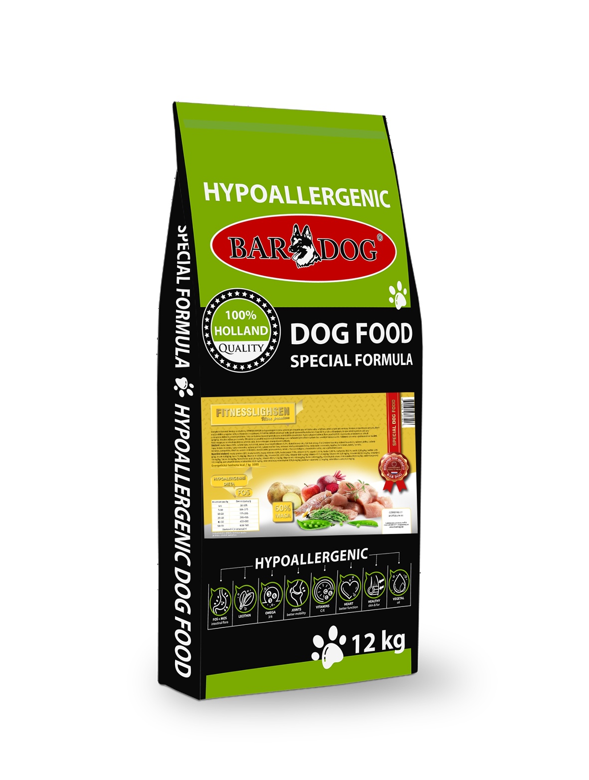 BARDOG Lisované krmivo FITNESSLIGHSEN 12 kg